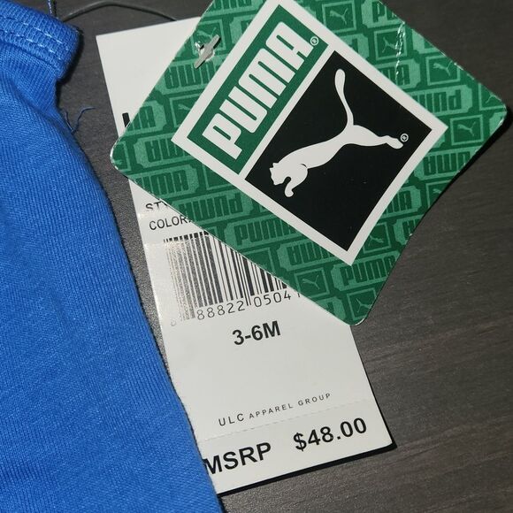 NWT PUMA 3-6 Months Baby One piece Blue/Red - Picture 3 of 4